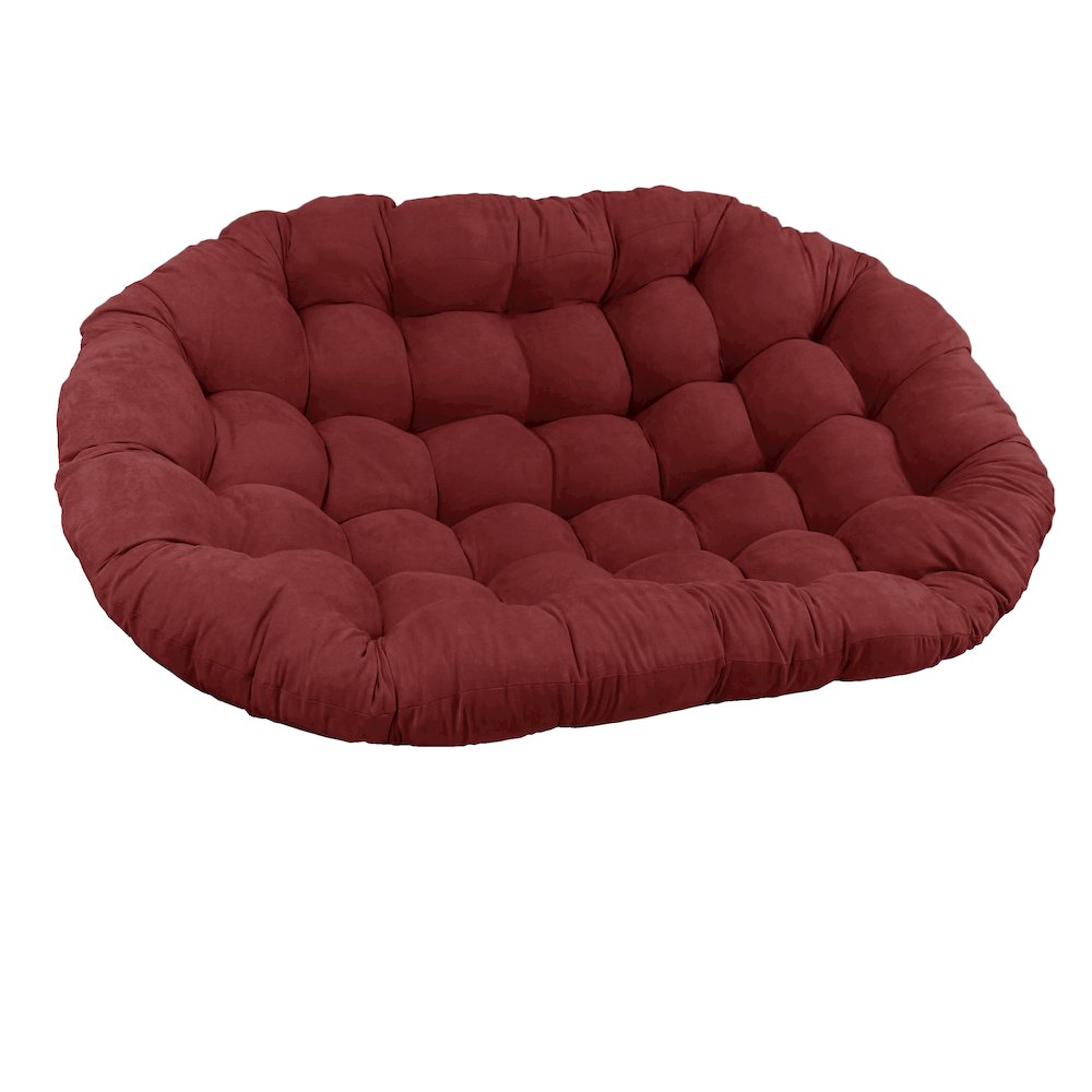 65-inch by 48-inch Solid Micro Suede Double Papasan Cushion