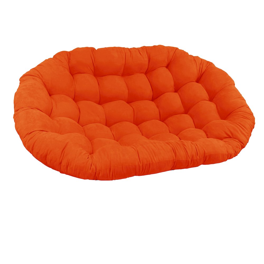 65-inch by 48-inch Solid Microsuede Double Papasan Cushion 93304-MS-TD