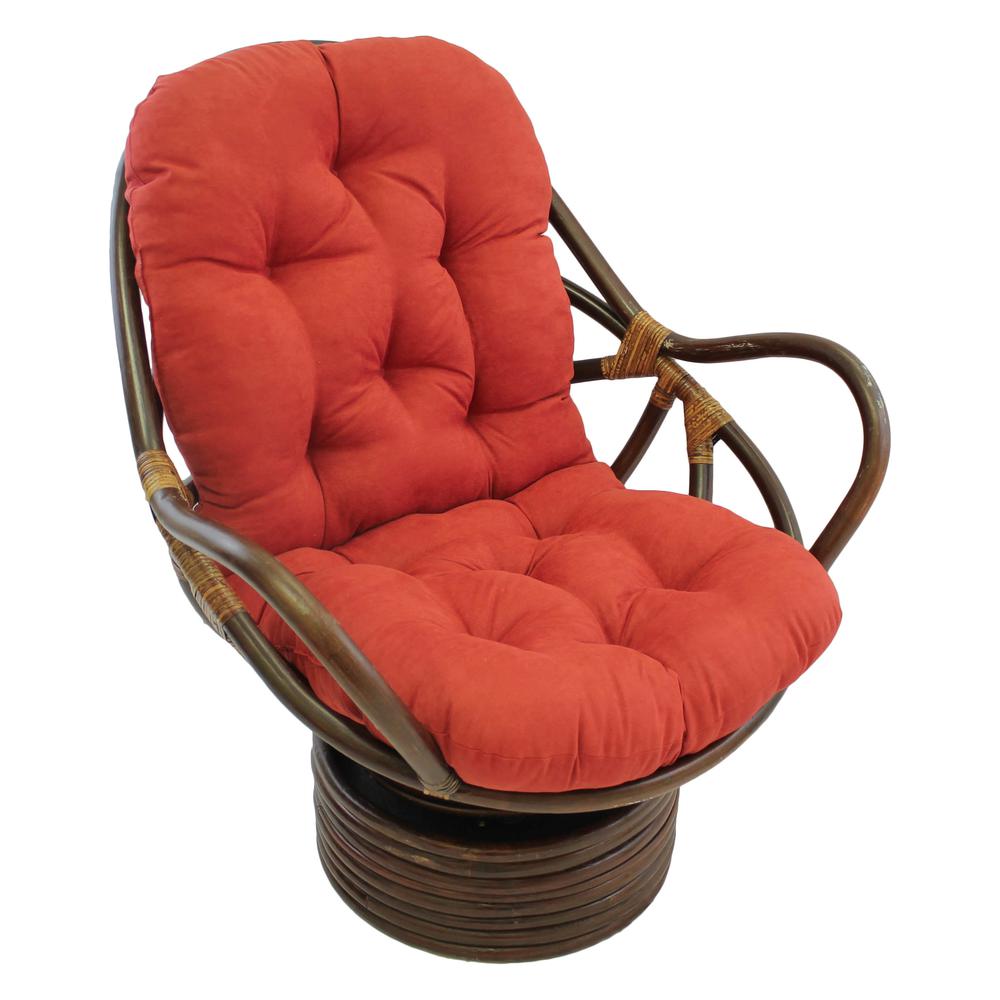 48-inch by 24-inch Solid Micro Suede Swivel Rocker Cushion