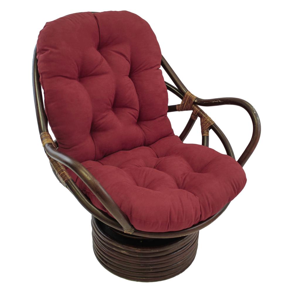 48-inch by 24-inch Solid Micro Suede Swivel Rocker Cushion