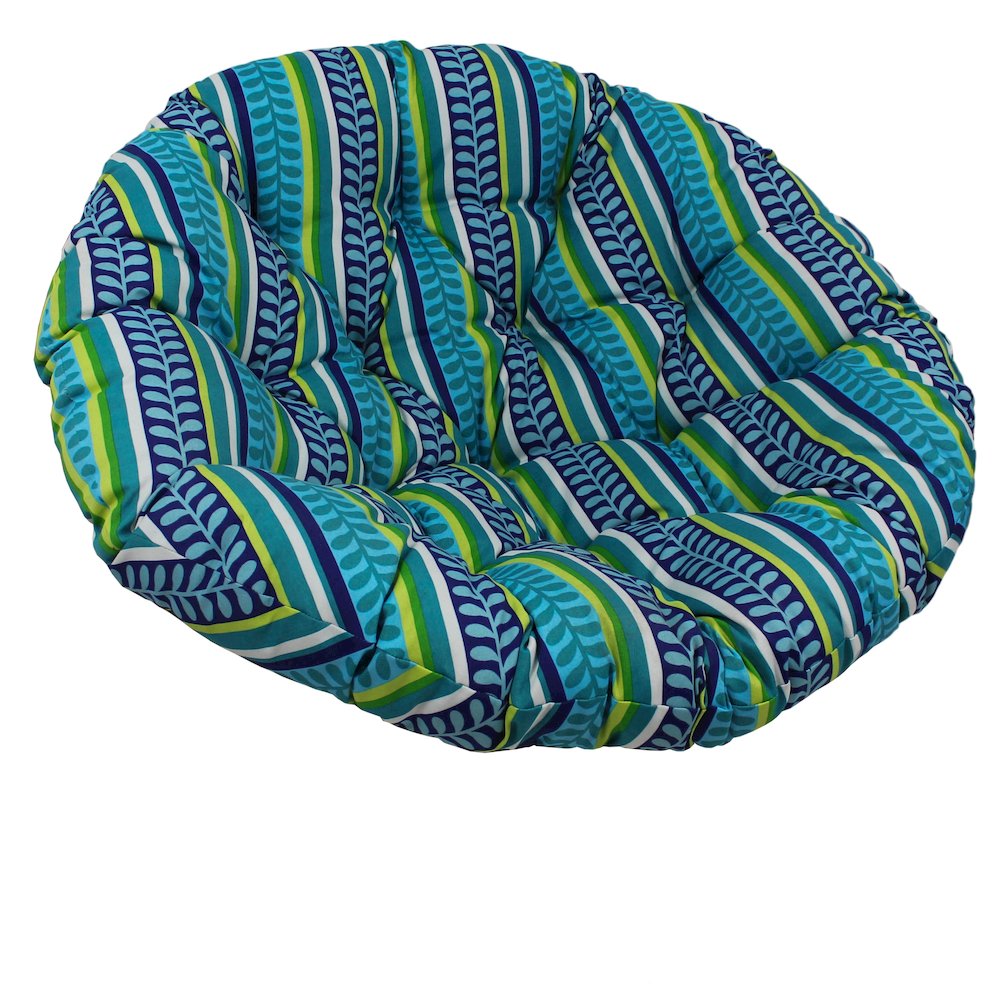 44-inch Patterned Outdoor Spun Polyester Papasan Cushion