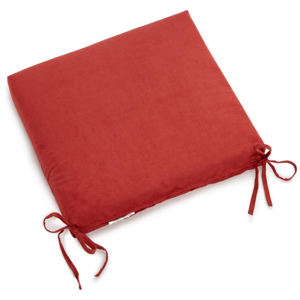 20-inch by 19-inch Solid Microsuede Chair Cushion