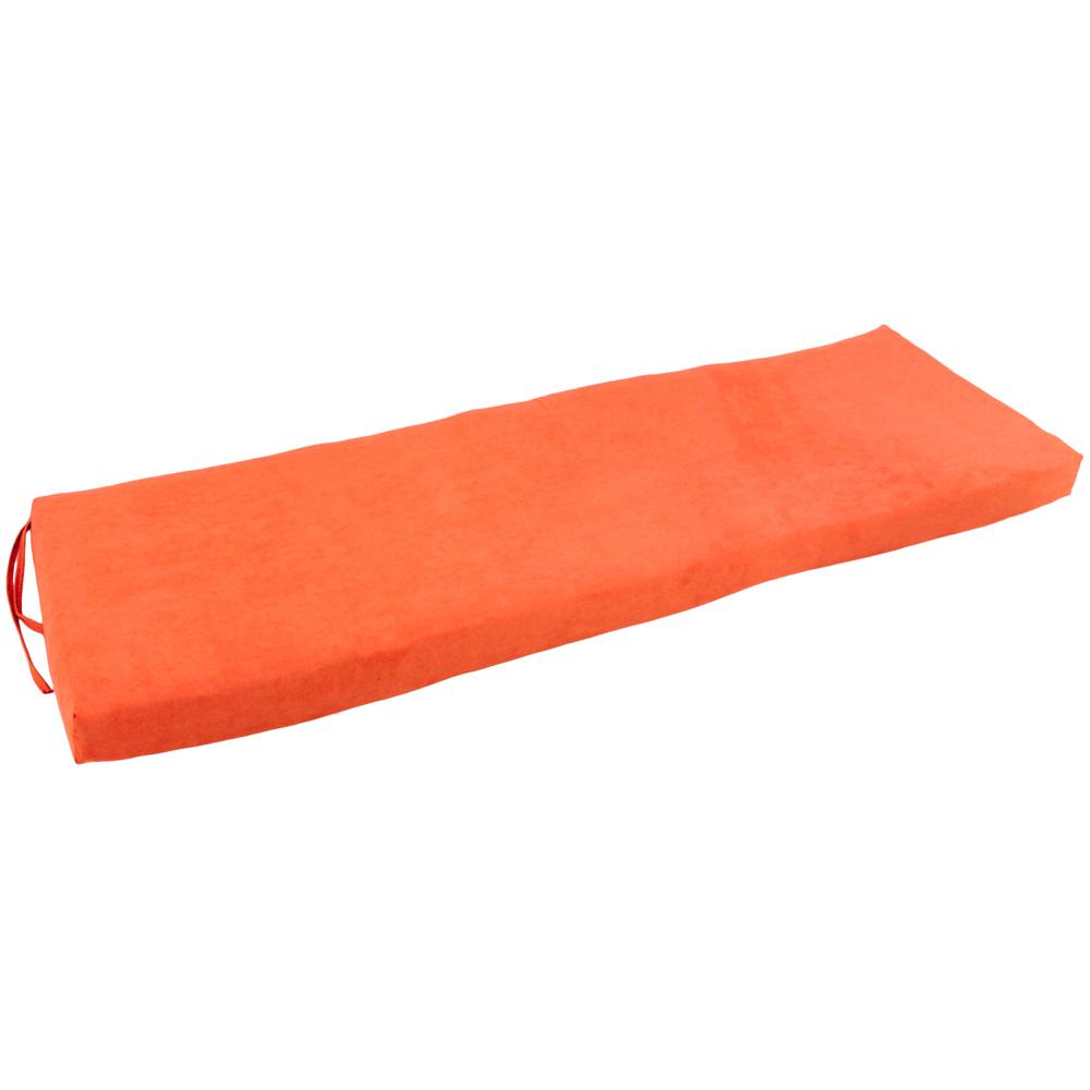 54-inch by 19-inch Solid Microsuede Bench Cushion  954X19-MS-TD