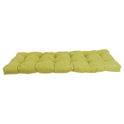 55-inch by 19-inch Tufted Solid Microsuede Bench Cushion