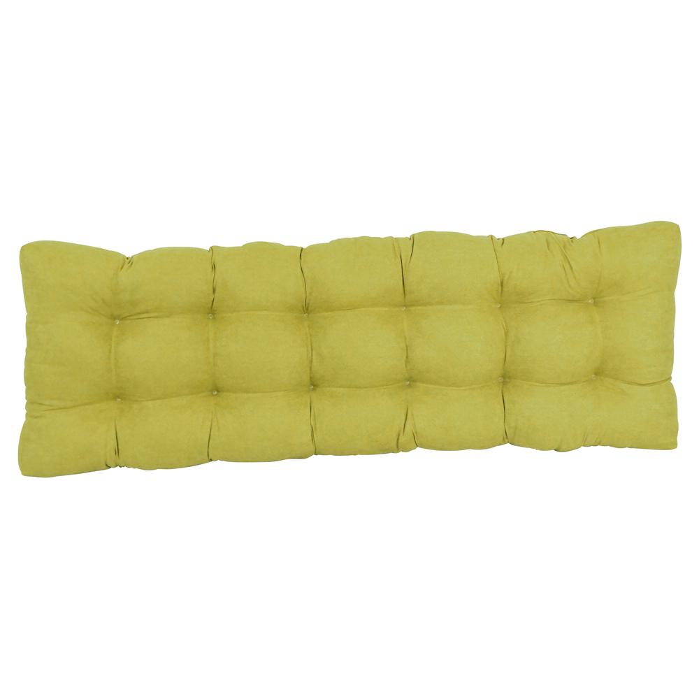 55-inch by 19-inch Tufted Solid Microsuede Bench Cushion