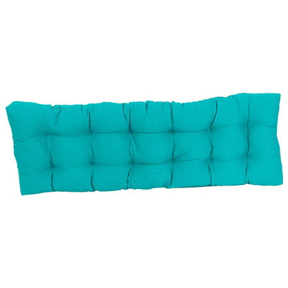 60-inch by 19-inch Tufted Solid Twill Bench Cushion