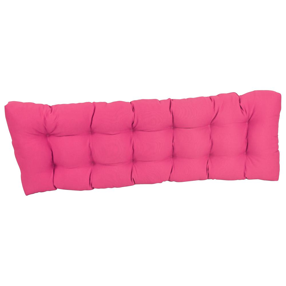 60-inch by 19-inch Tufted Solid Twill Bench Cushion