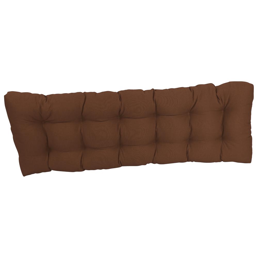 60-inch by 19-inch Tufted Solid Twill Bench Cushion