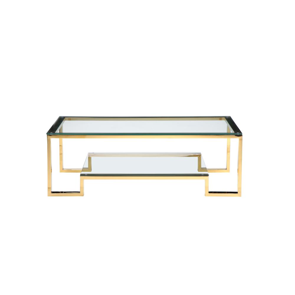 Z-Laurence Long Coffee Table Gold