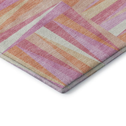 Premium Machine Washable Mayfield AMF1012 Blush 8' x 8' Round Rug