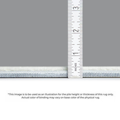 Premium Machine Washable Mayfield AMF1016 Denim 8' x 8' Round Rug