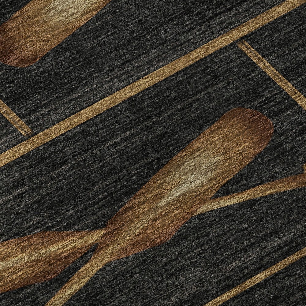 Premium Machine Washable Mayfield  Midnight 8' x 8' Round Rug