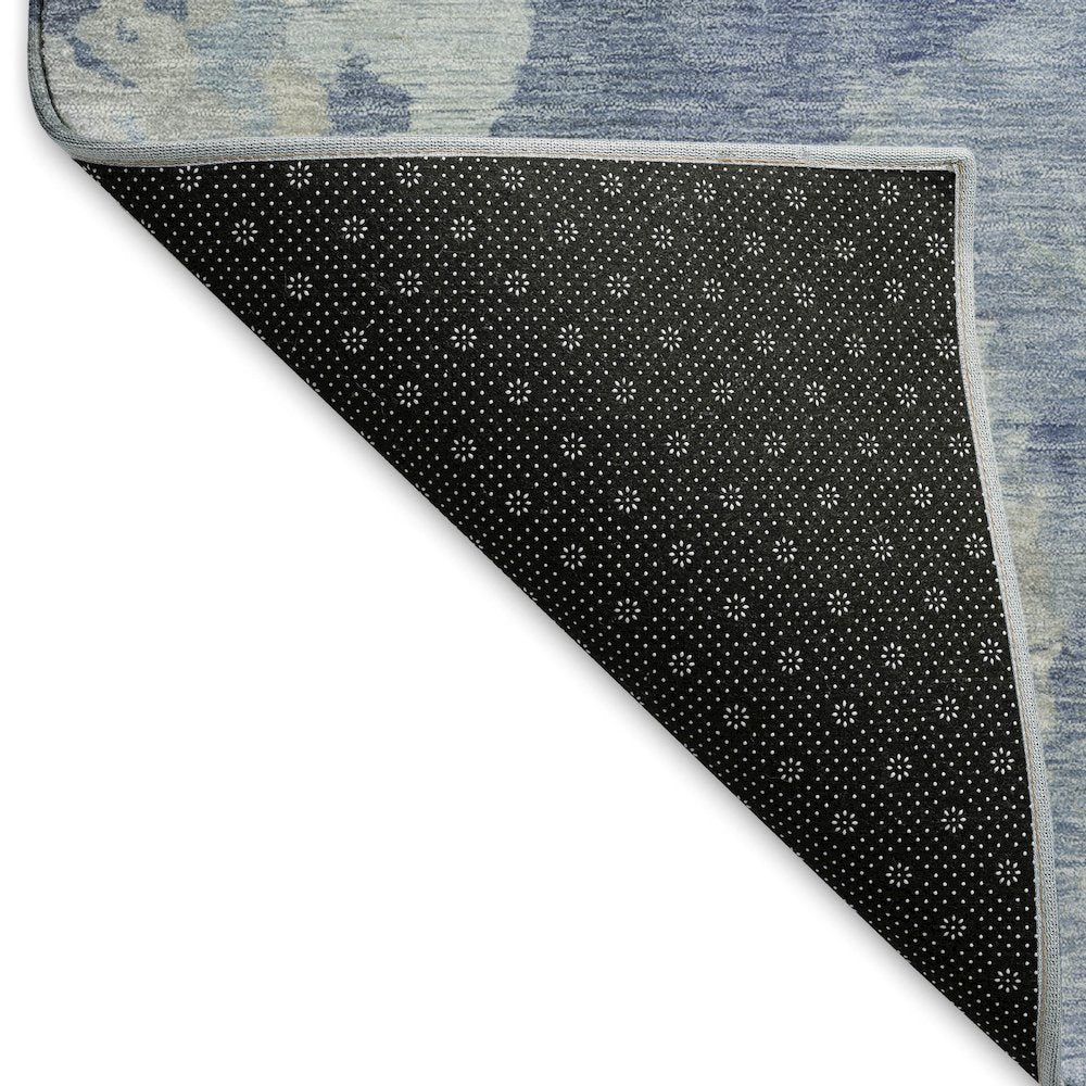 Premium Machine Washable Mayfield AMF1632 Blue 3' x 5' Rug
