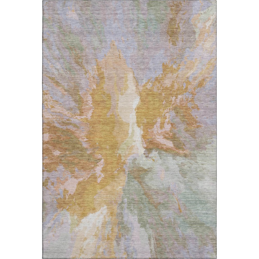 Premium Machine Washable Mayfield AMF1632 Orange 9' x 12' Rug