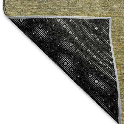 Premium Machine Washable Mayfield AMF1633 Green 8' x 8' Round Rug