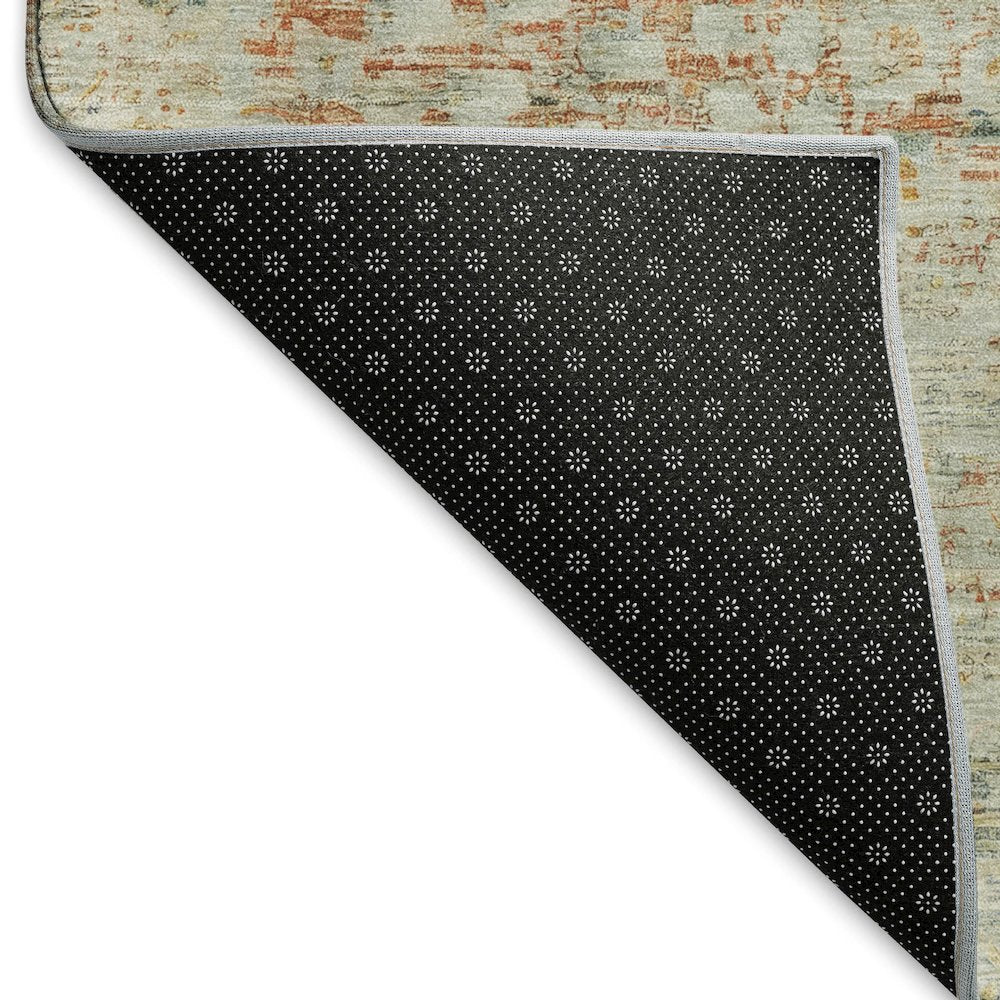 Premium Machine Washable Mayfield AMF1636 Brown 8' x 8' Round Rug