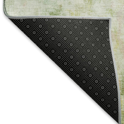 Premium Machine Washable Mayfield AMF1640 Green 8' x 8' Round Rug