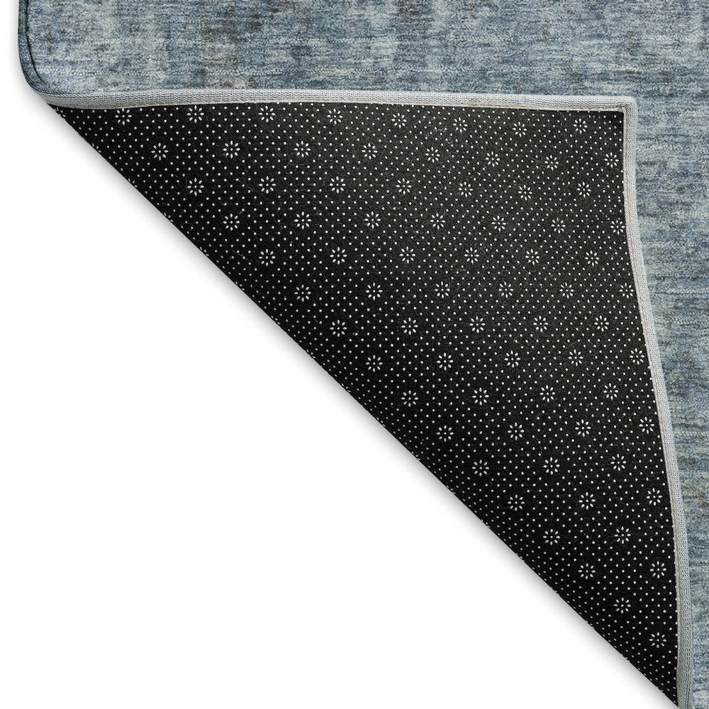Premium Machine Washable Mayfield AMF1645 Blue 8' x 8' Round Rug