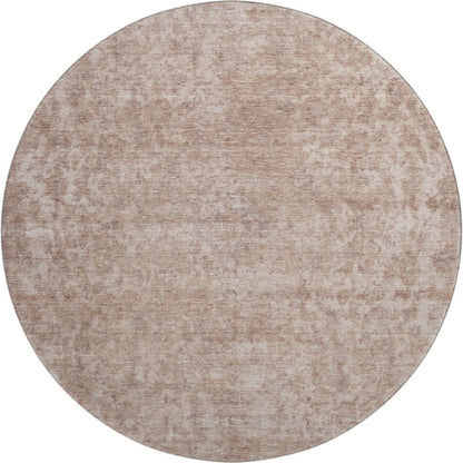 Premium Machine Washable Mayfield AMF1645 Orange 8' x 8' Round Rug