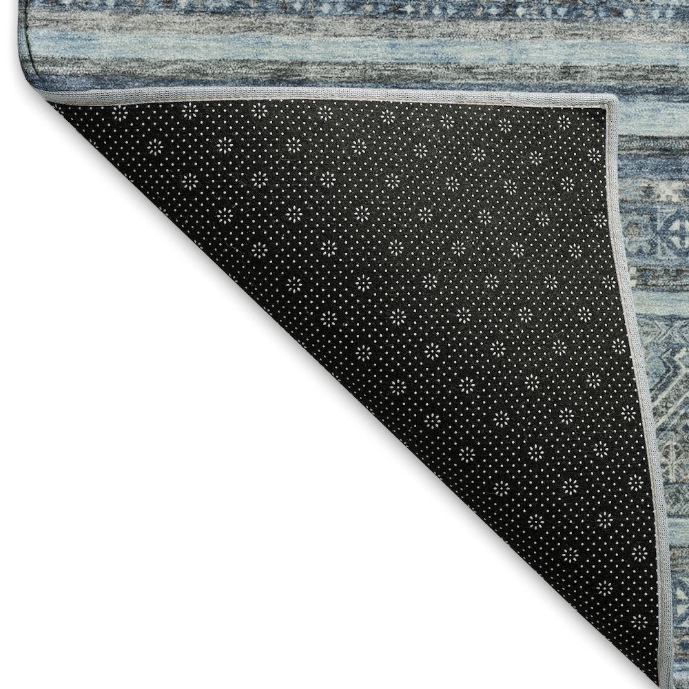 Premium Machine Washable Mayfield AMF1653 Blue 9' x 12' Rug