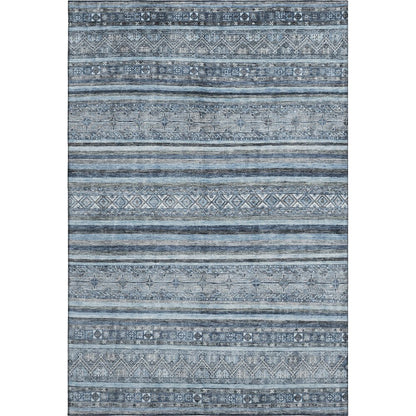 Premium Machine Washable Mayfield AMF1653 Blue 9' x 12' Rug
