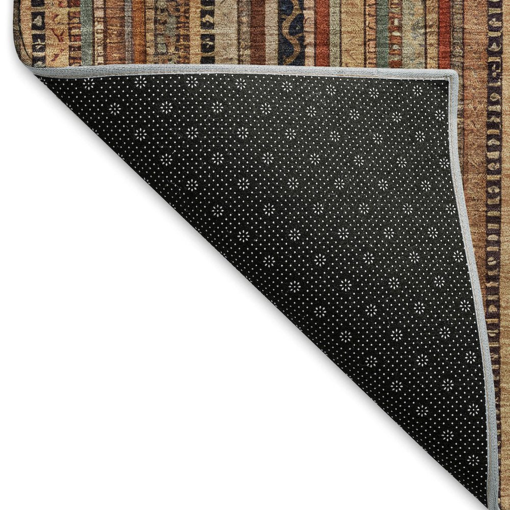 Premium Machine Washable Mayfield AMF1654 Orange 2'3" x 7'6" Runner Rug