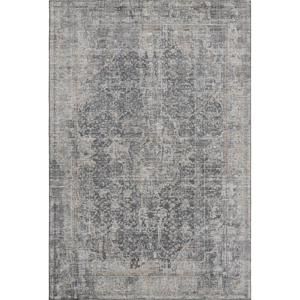 Premium Machine Washable Mayfield AMF1663 Gray 10' x 14' Rug