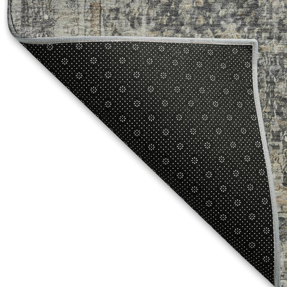 Premium Machine Washable Mayfield AMF1663 Gray 2'3" x 7'6" Runner Rug
