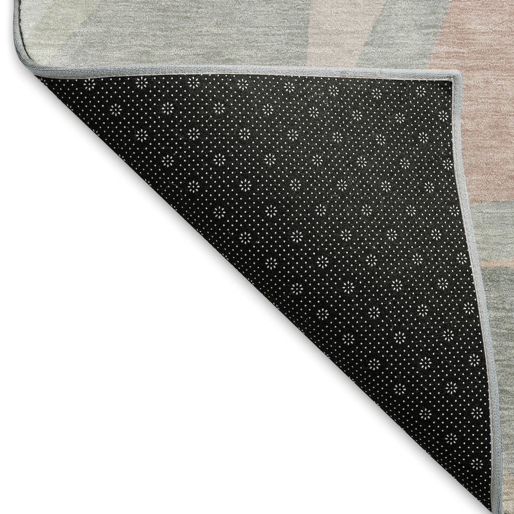 Premium Machine Washable Mayfield AMF1666 Pink 8' x 8' Round Rug