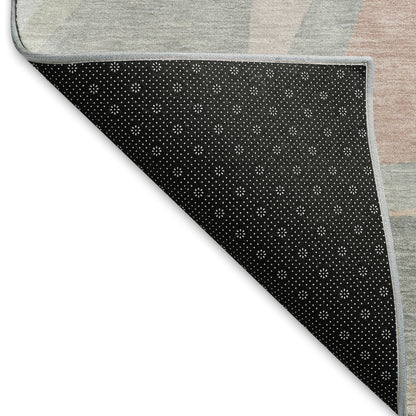 Premium Machine Washable Mayfield AMF1666 Pink 8' x 8' Round Rug
