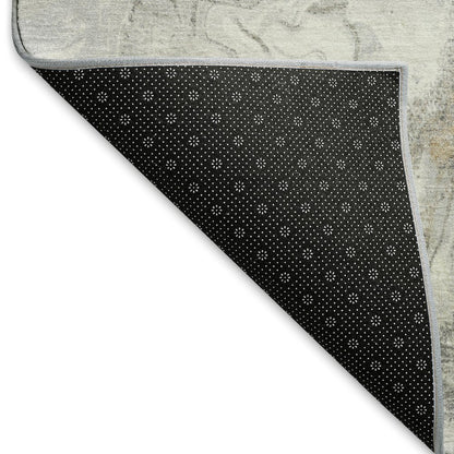 Premium Machine Washable Mayfield AMF1682 Gray 2'3" x 7'6" Runner Rug