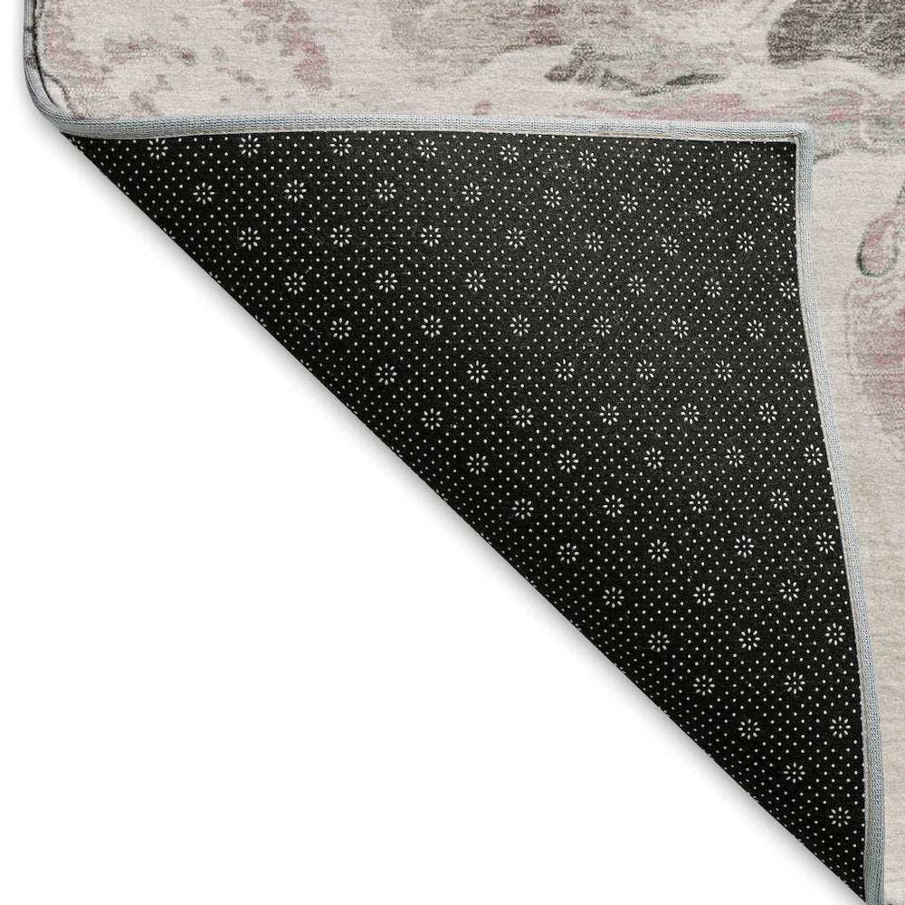 Premium Machine Washable Mayfield AMF1688 Pink 8' x 8' Round Rug