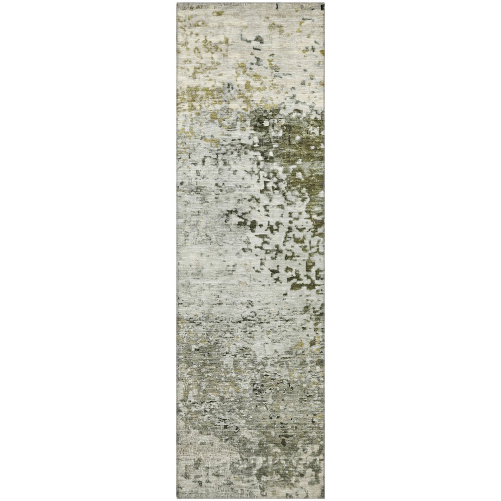 Premium Machine Washable Mayfield AMF1737 Gray 2'3" x 7'6" Runner Rug