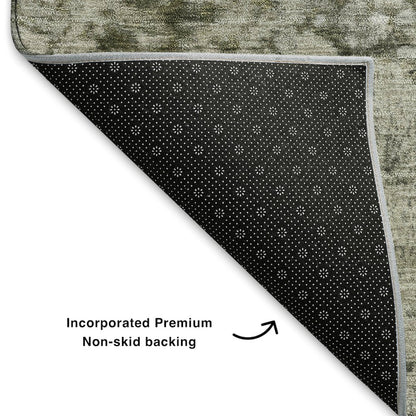 Premium Machine Washable Mayfield AMF1737 Gray 3' x 5' Rug