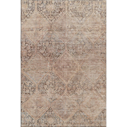 Premium Machine Washable Mayfield AMF1745 Orange 3' x 5' Rug