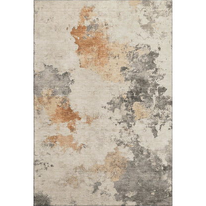 Premium Machine Washable Mayfield AMF1803 Orange 3' x 5' Rug