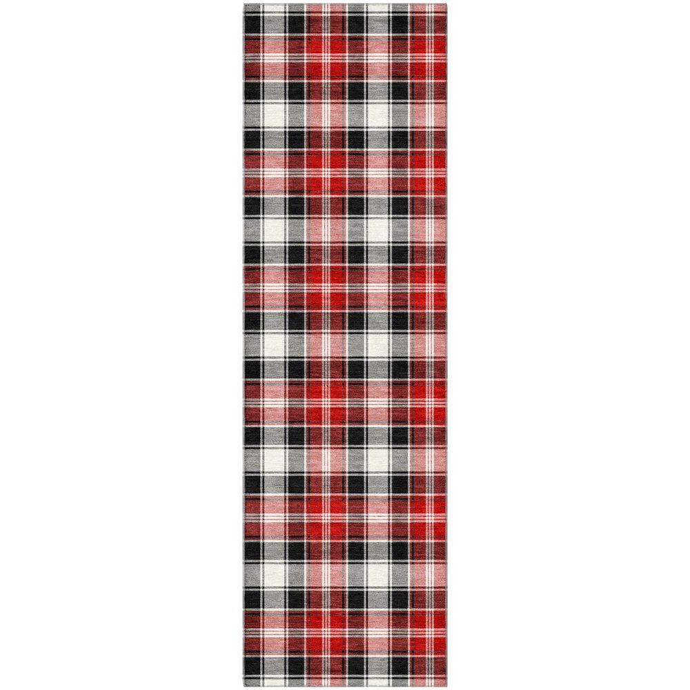 Premium Machine Washable Mayfield AMF1817 Black 2'3" x 7'6" Runner Rug