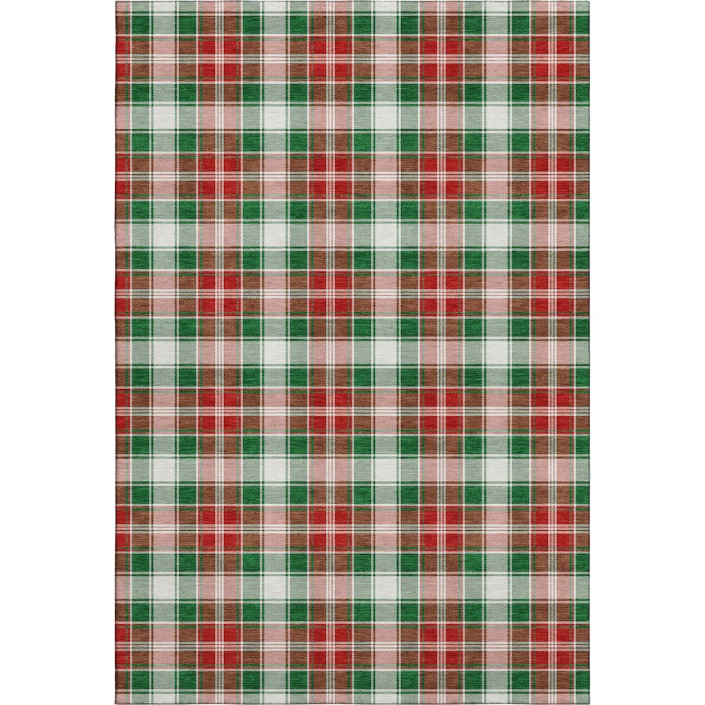 Premium Machine Washable Mayfield AMF1817 Green 5' x 7'6" Rug