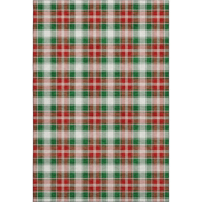 Premium Machine Washable Mayfield AMF1817 Green 5' x 7'6" Rug