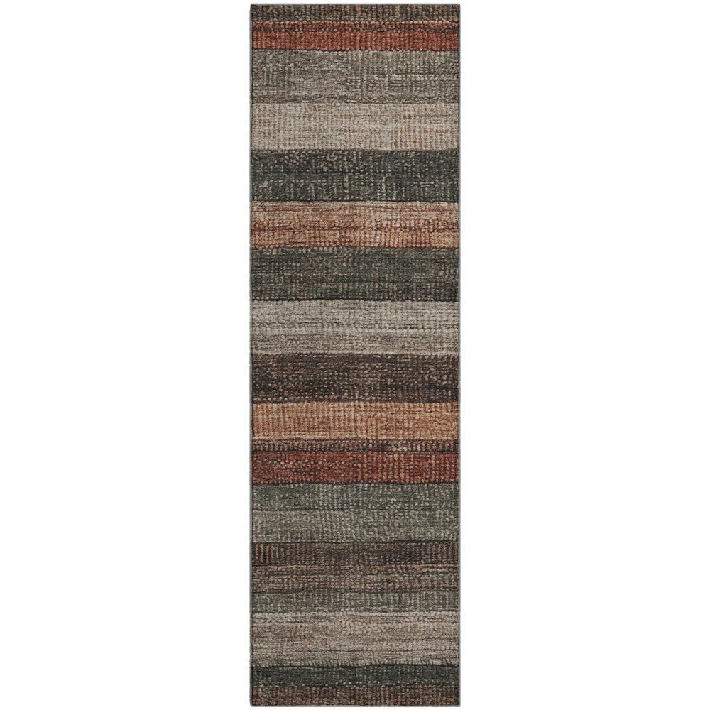 Premium Machine Washable Mayfield AMF1865 Orange 2'3" x 7'6" Runner Rug