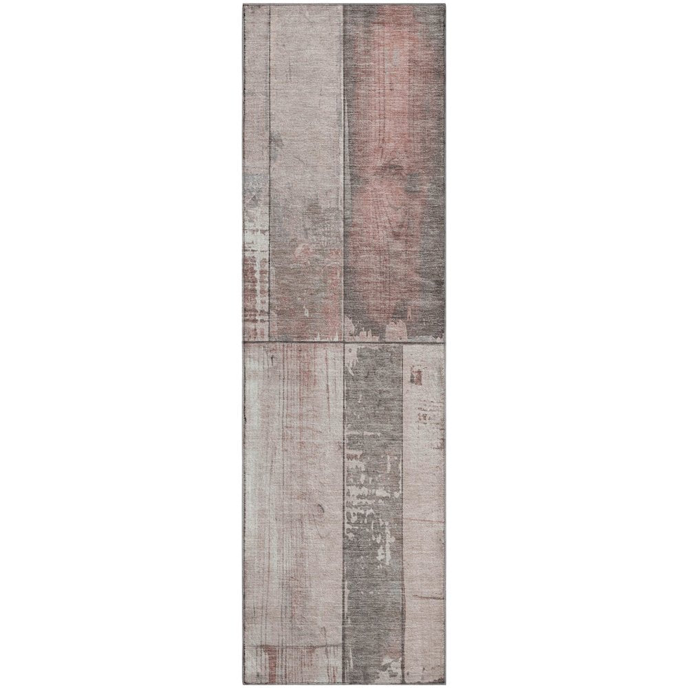 Premium Machine Washable Mayfield AMF1877 Orange 2'3" x 7'6" Runner Rug
