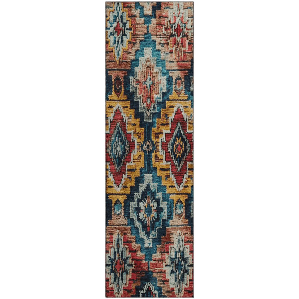 Premium Machine Washable Mayfield AMF1891 Orange 2'3" x 7'6" Runner Rug