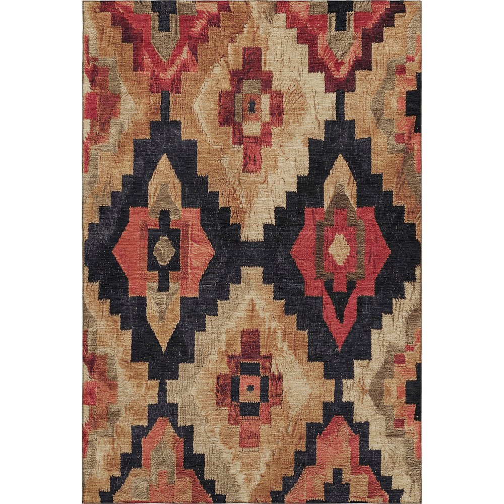 Premium Machine Washable Mayfield AMF1894 Orange 9' x 12' Rug