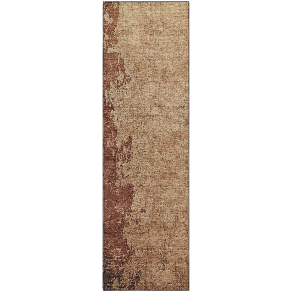 Premium Machine Washable Mayfield AMF1904 Orange 2'3" x 7'6" Runner Rug
