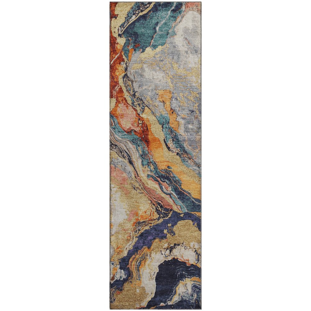 Premium Machine Washable Mayfield AMF1908 Ivory 2'3" x 7'6" Runner Rug