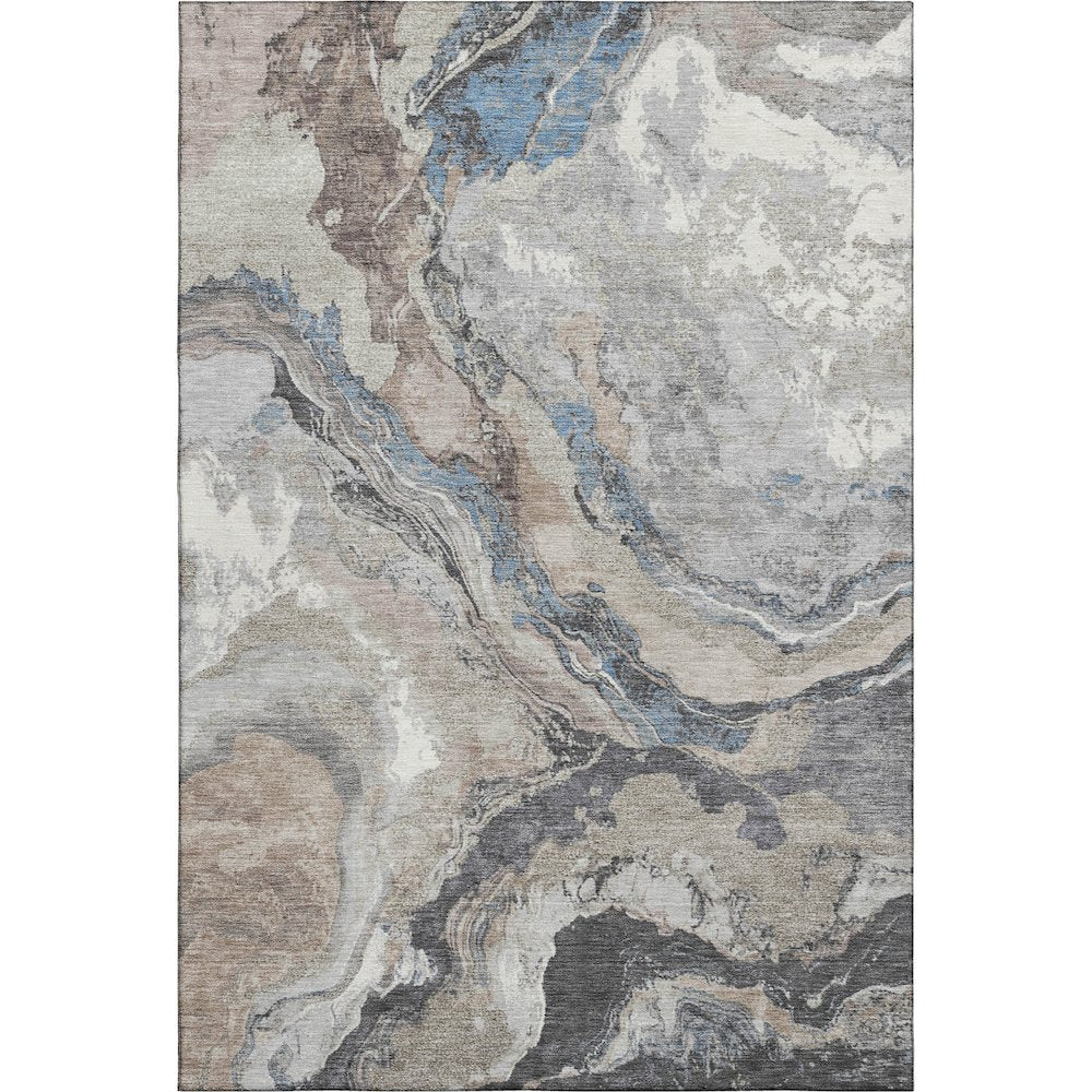 Premium Machine Washable Mayfield AMF1908 Brown 3' x 5' Rug