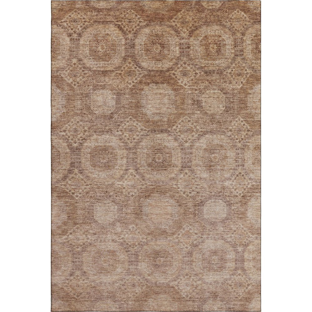 Premium Machine Washable Mayfield AMF1925 Orange 5' x 7'6" Rug