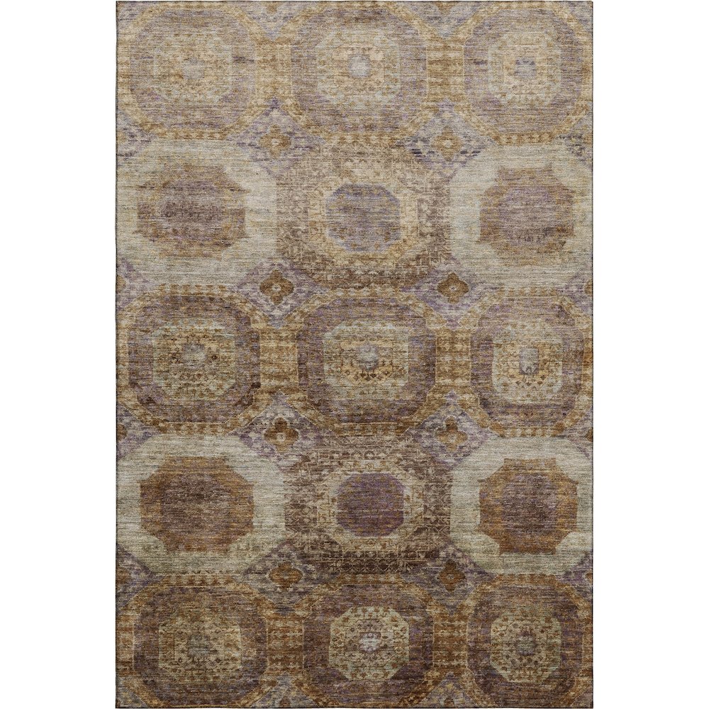 Premium Machine Washable Mayfield AMF1944 Orange 5' x 7'6" Rug