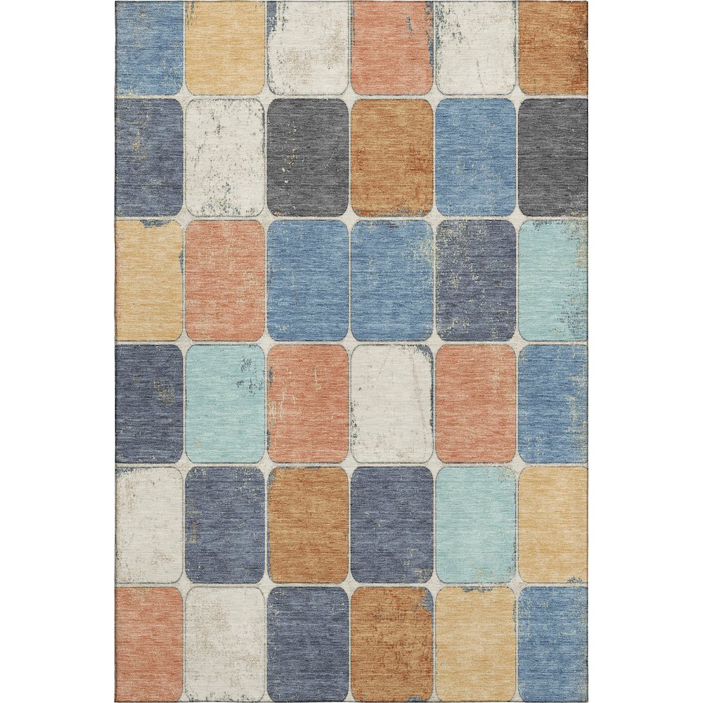 Premium Machine Washable Mayfield AMF1948 Orange 3' x 5' Rug