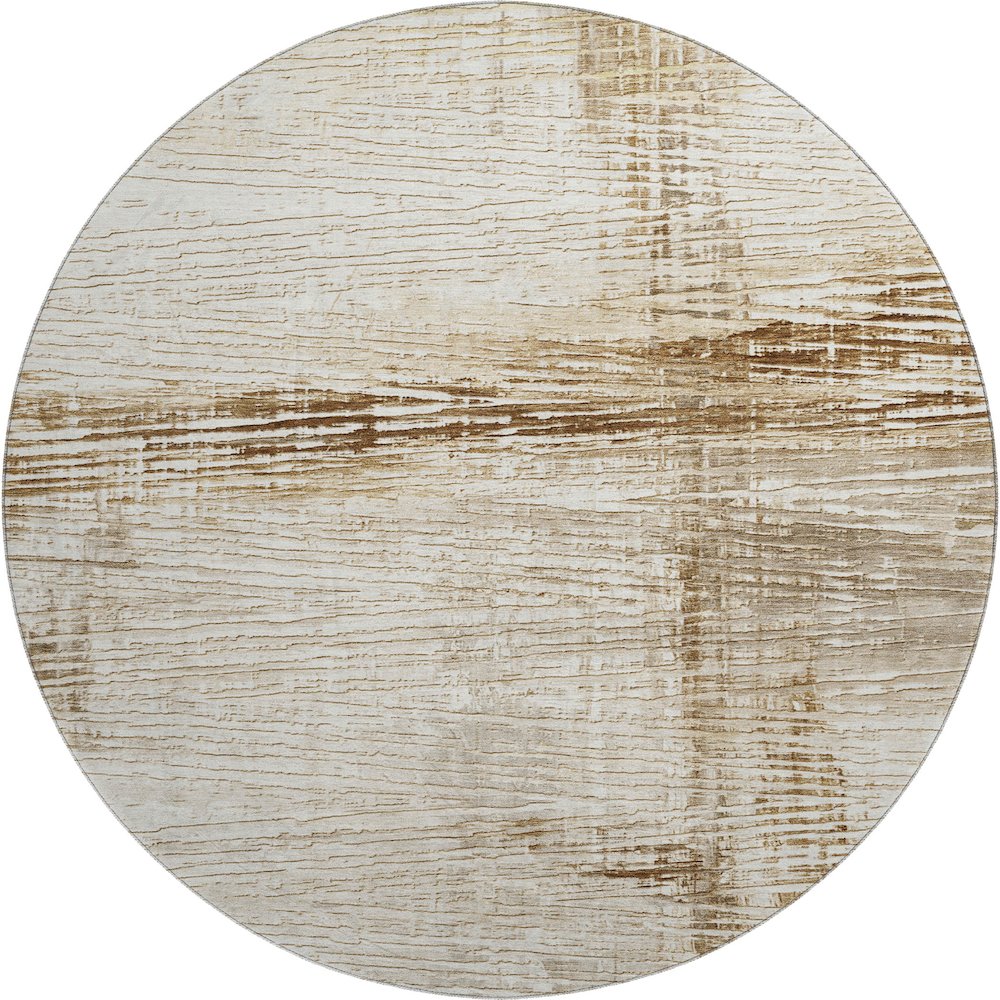 Premium Machine Washable Mayfield AMF1981 Ivory 8' x 8' Round Rug
